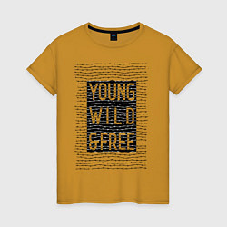 Женская футболка YOUNG WILD &FREE