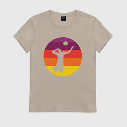 Женская футболка Мой волейбол