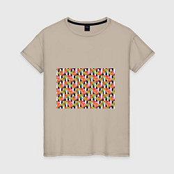Женская футболка Абстрактный полосатый узор