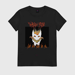 Футболка хлопковая женская Shadow Fiend Nevermore, цвет: черный