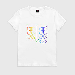 Футболка хлопковая женская SEELE, цвет: белый