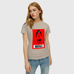 Футболка хлопковая женская Red Hussle, цвет: миндальный — фото 2