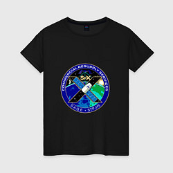 Женская футболка SPACEX Илон Маск Лого
