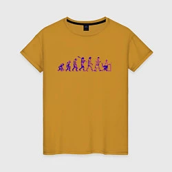 Женская футболка Эволюция Програмиста