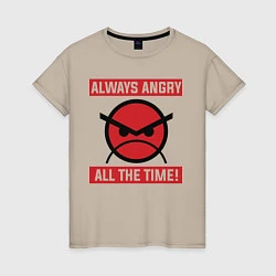 Женская футболка Angry marines