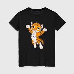 Женская футболка Милый тигренок