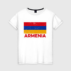Женская футболка Armenia Flag