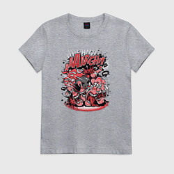 Женская футболка Кегли и шар