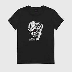 Футболка хлопковая женская Bloodlust Жажда крови, цвет: черный
