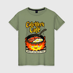 Женская футболка Calcifer cook