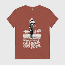 Женская футболка Скелет скипер