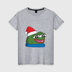 Женская футболка Pepe, pepe happy, Пепе хеппи, pepe happy new year