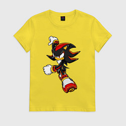 Футболка хлопковая женская SonicSW, цвет: желтый