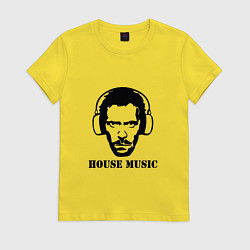 Женская футболка Dr House music