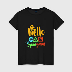 Женская футболка Hello Squid Game