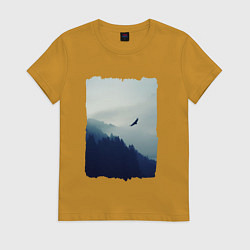 Женская футболка ОРЁЛ НАД ЛЕСОМ EAGLE