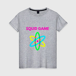 Футболка хлопковая женская Squid Game Atom, цвет: меланж