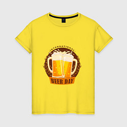 Женская футболка Национальный день пива