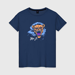 Футболка хлопковая женская The Lion - colorful, цвет: тёмно-синий