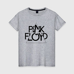 Женская футболка PINK FLOYD LOGO ПИНК ФЛОЙД