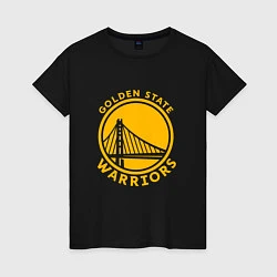Футболка хлопковая женская Golden state Warriors NBA, цвет: черный