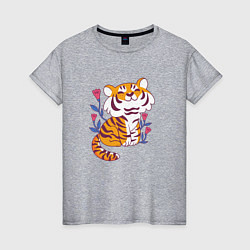 Женская футболка Cute little tiger cub