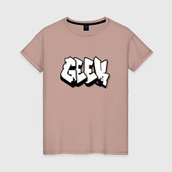 Женская футболка Geek graffiti