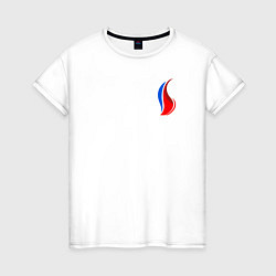 Женская футболка Флаг-факел