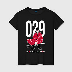 Женская футболка Squid game: guard 029