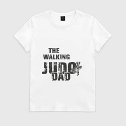 Футболка хлопковая женская Judo - Dad, цвет: белый