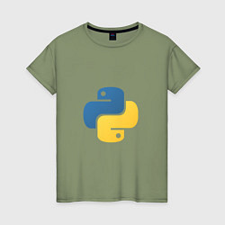 Женская футболка Python язык