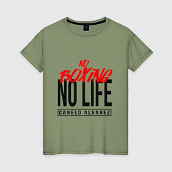 Женская футболка No boxing No Life