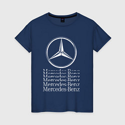 Женская футболка MERCEDES-BENZ МЕРСЕДЕС-БЕНЗ LOGO