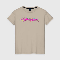 Женская футболка Гирлянда Cyberpunk