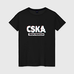 Женская футболка ЦСКА CSKA Глитч