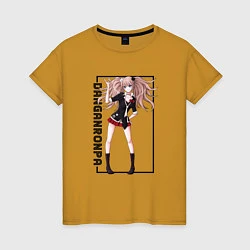 Женская футболка Джунко Эношима Данганронпа прямоугольник