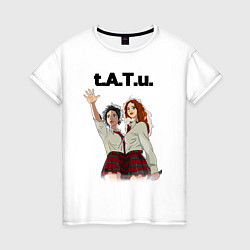 Женская футболка T A T u Music band ТАТУ