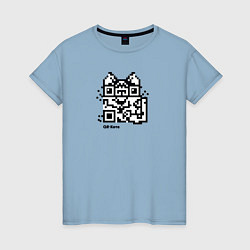 Женская футболка QR-коте