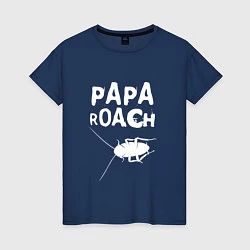 Женская футболка Papa roach Таракан