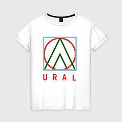Женская футболка Ural mountains