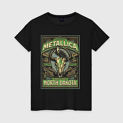 Женская футболка Metallica - North Dakota playbill