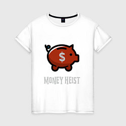Женская футболка Money Heist Pig