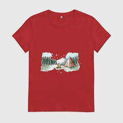 Женская футболка Поход в горы