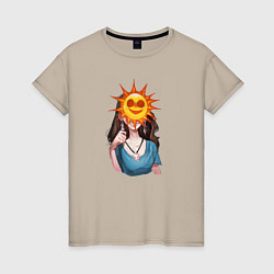 Женская футболка Девушка солнышко