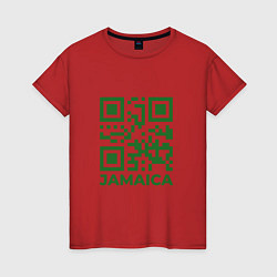 Женская футболка QR Jamaica