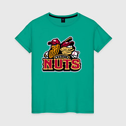 Женская футболка Modesto Nuts -baseball team