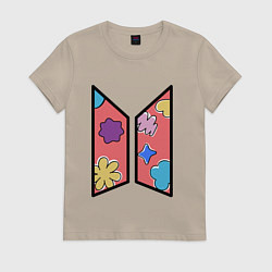 Женская футболка BTS Permission To Dance КОНФЕТКИ