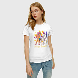 Футболка хлопковая женская Magic Pony Friends, цвет: белый — фото 2