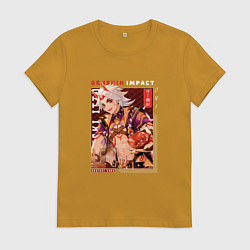 Женская футболка Итто Аратаки Arataki Itto, Genshin Impact Геншин и