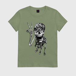 Женская футболка Skeleton dude